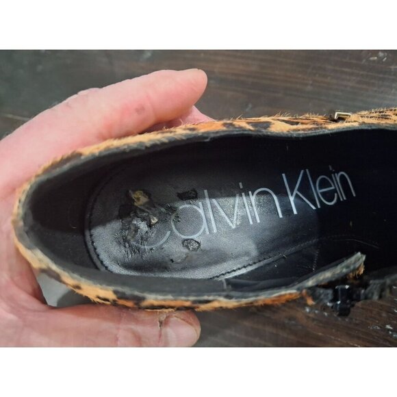 EUC Calvin Klein Jeanna Calf Hair Leopard Print Pumps/Size 8.5 - Picture 11 of 11